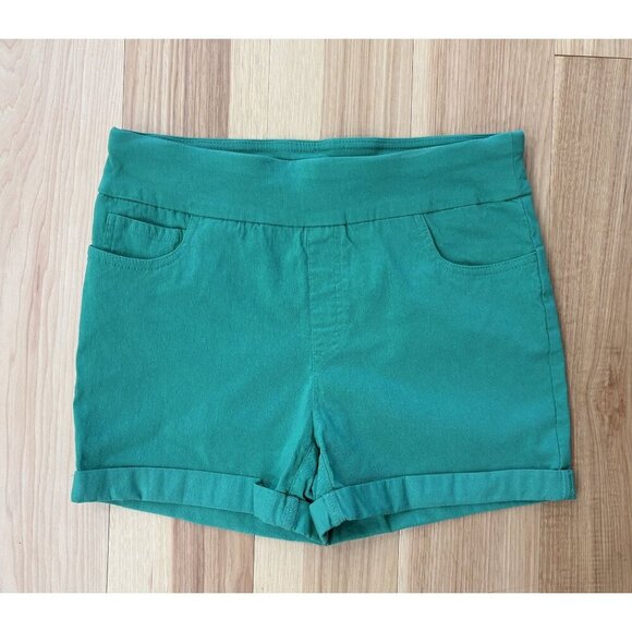 Counterparts Womens Green Pull-On Stretch Shorts S - Picture 1 of 3